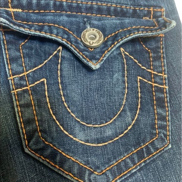True Religion Big Billy T Flare Leg Seat 34 - Picture 2 of 5
